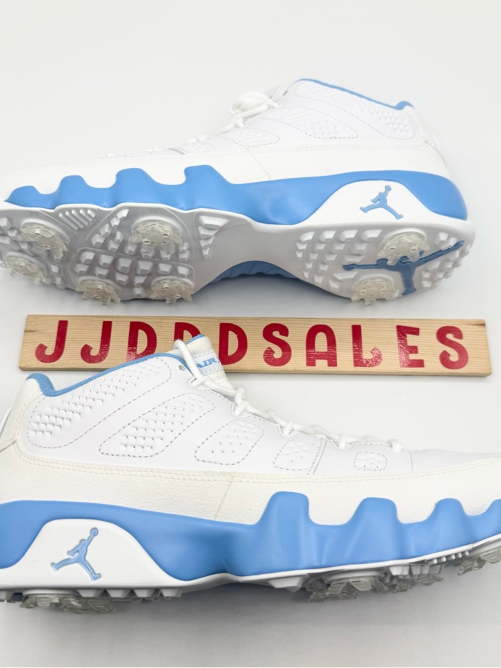 Nike Air Jordan 9 Retro Low G Golf UNC University Blue White FJ5934-101 Men’s - Picture 6 of 12